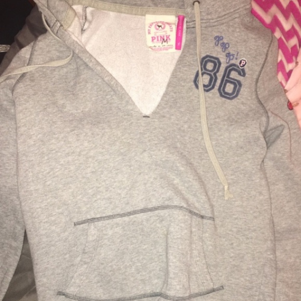 Pink Victoria’s Secret hoodie